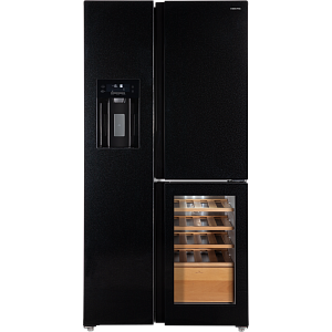 Холодильник HIBERG i-RFS 750G B Inverter RU, черный